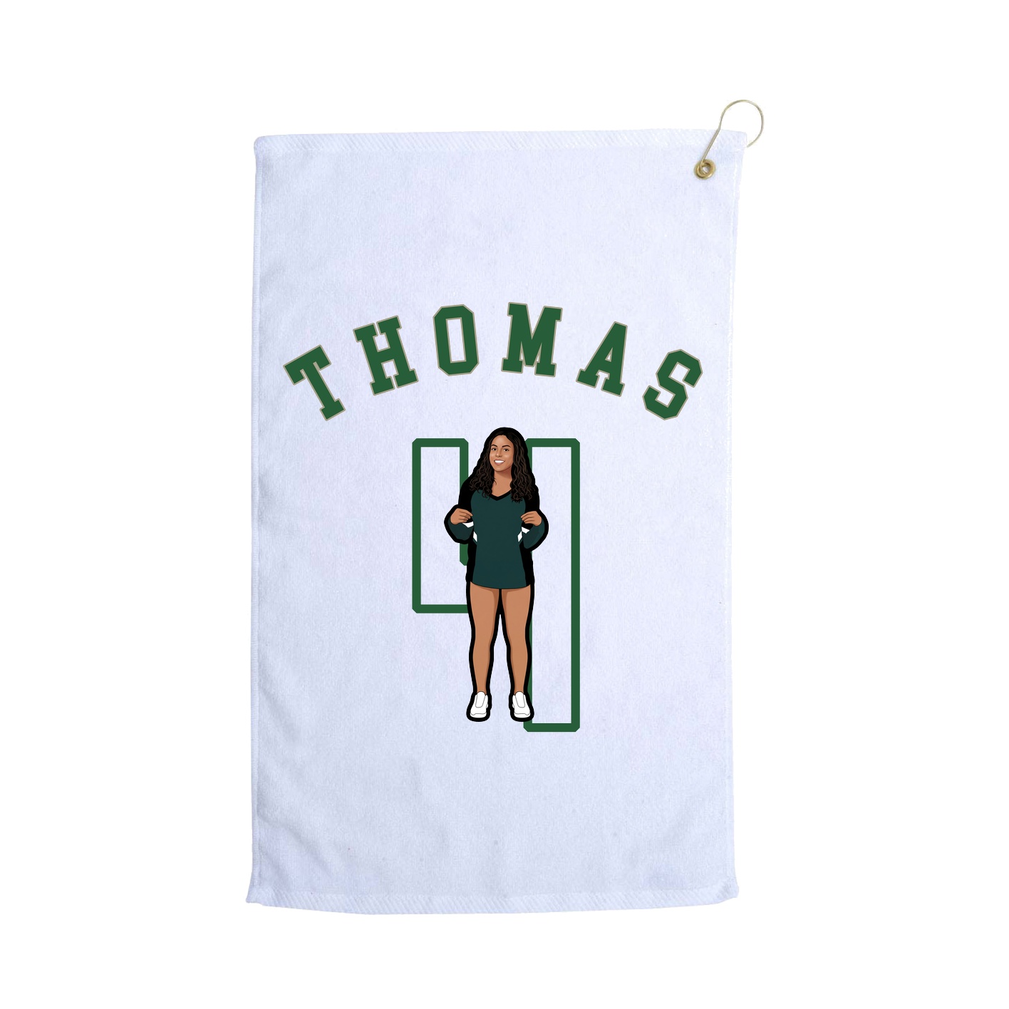 Golf Towel — Shirsey Arch in White