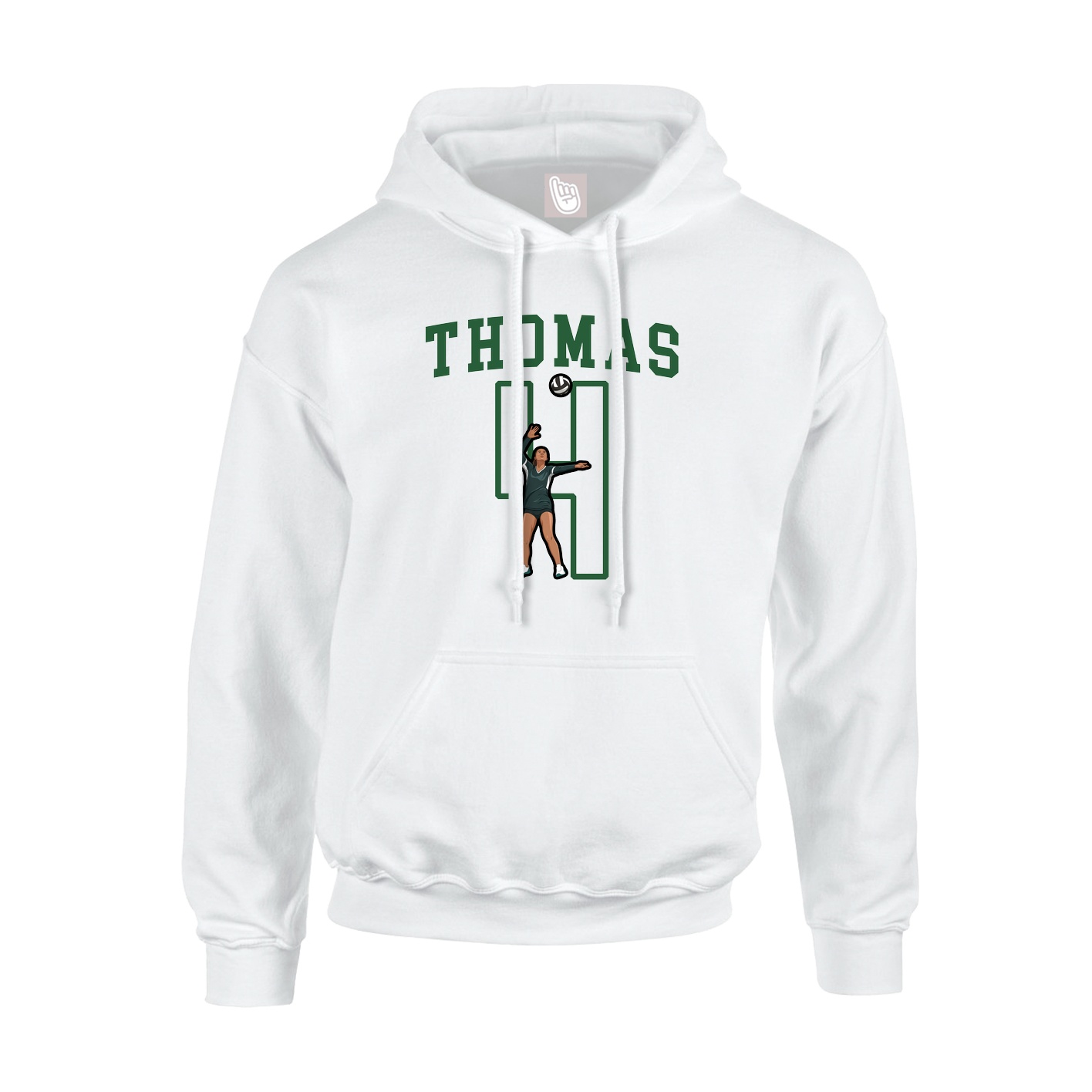 Hoodie — Shirsey in White