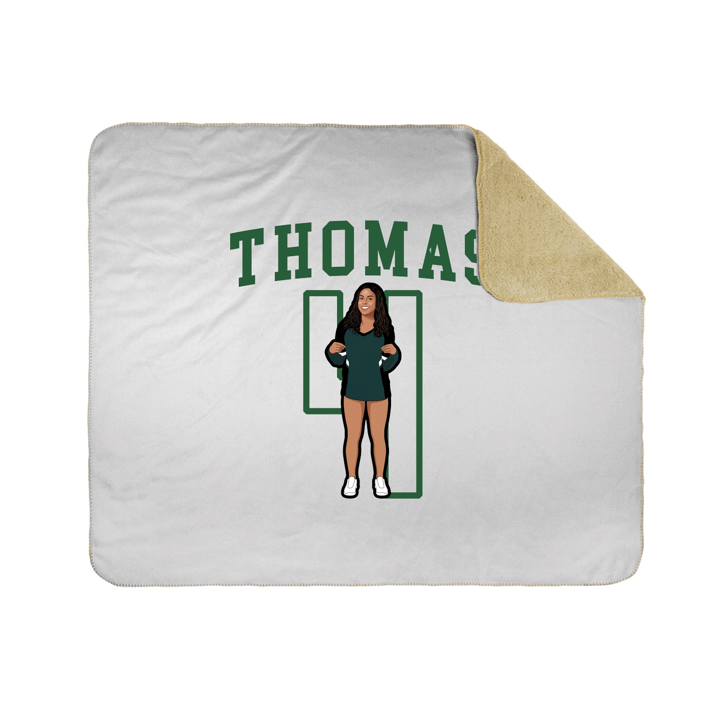 Throw Blanket — Shirsey in White