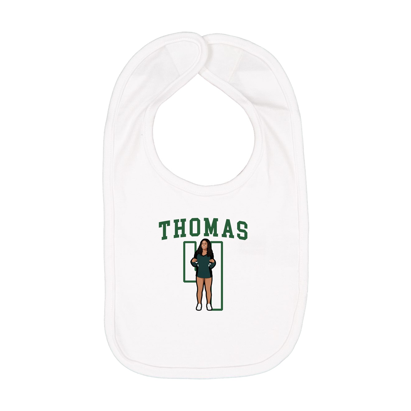 Infant Bib — Shirsey in White
