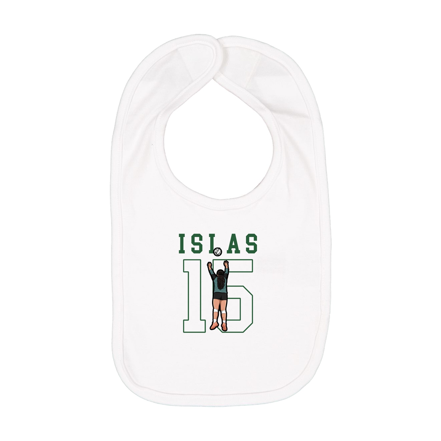 Infant Bib — Shirsey in White