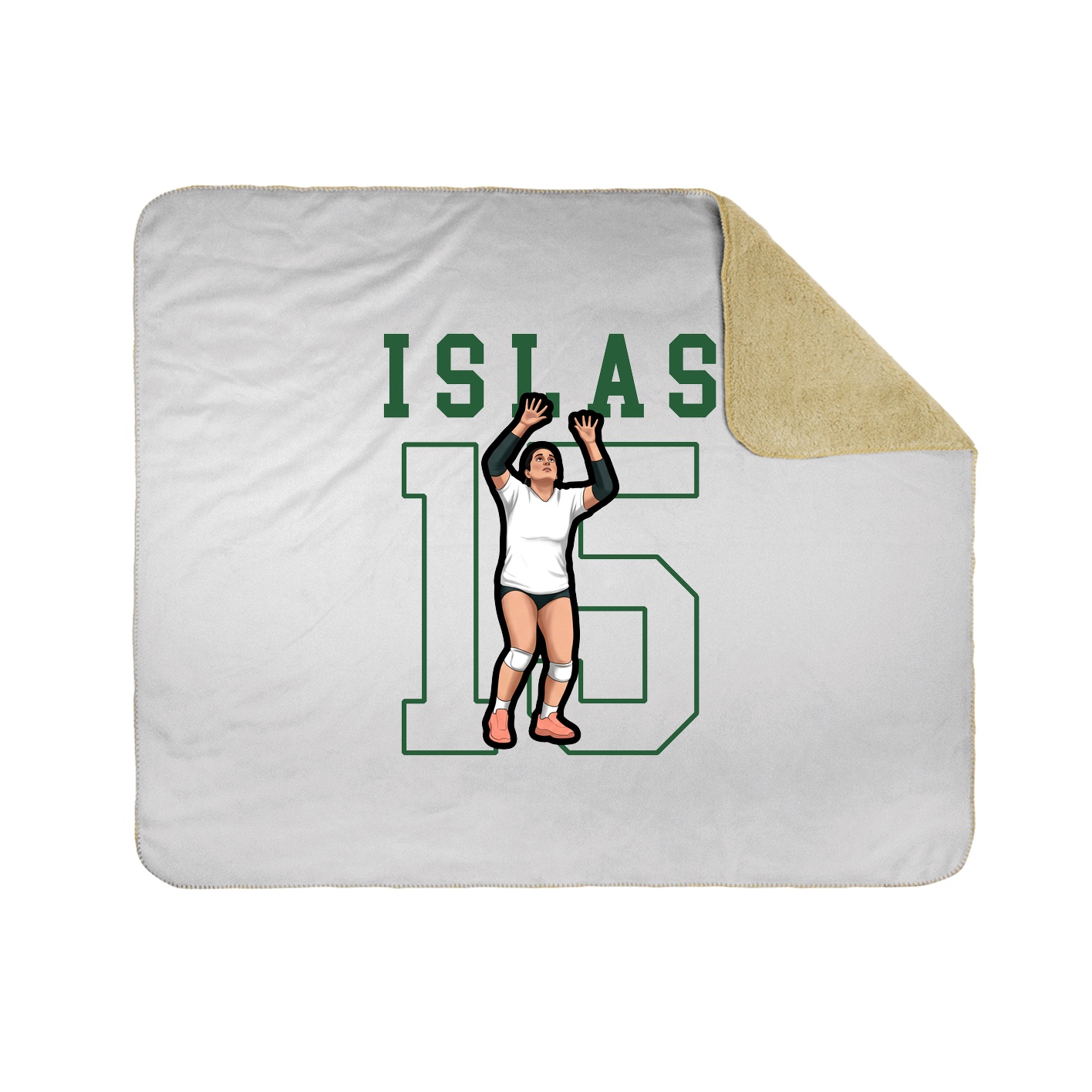 Throw Blanket — Shirsey in White