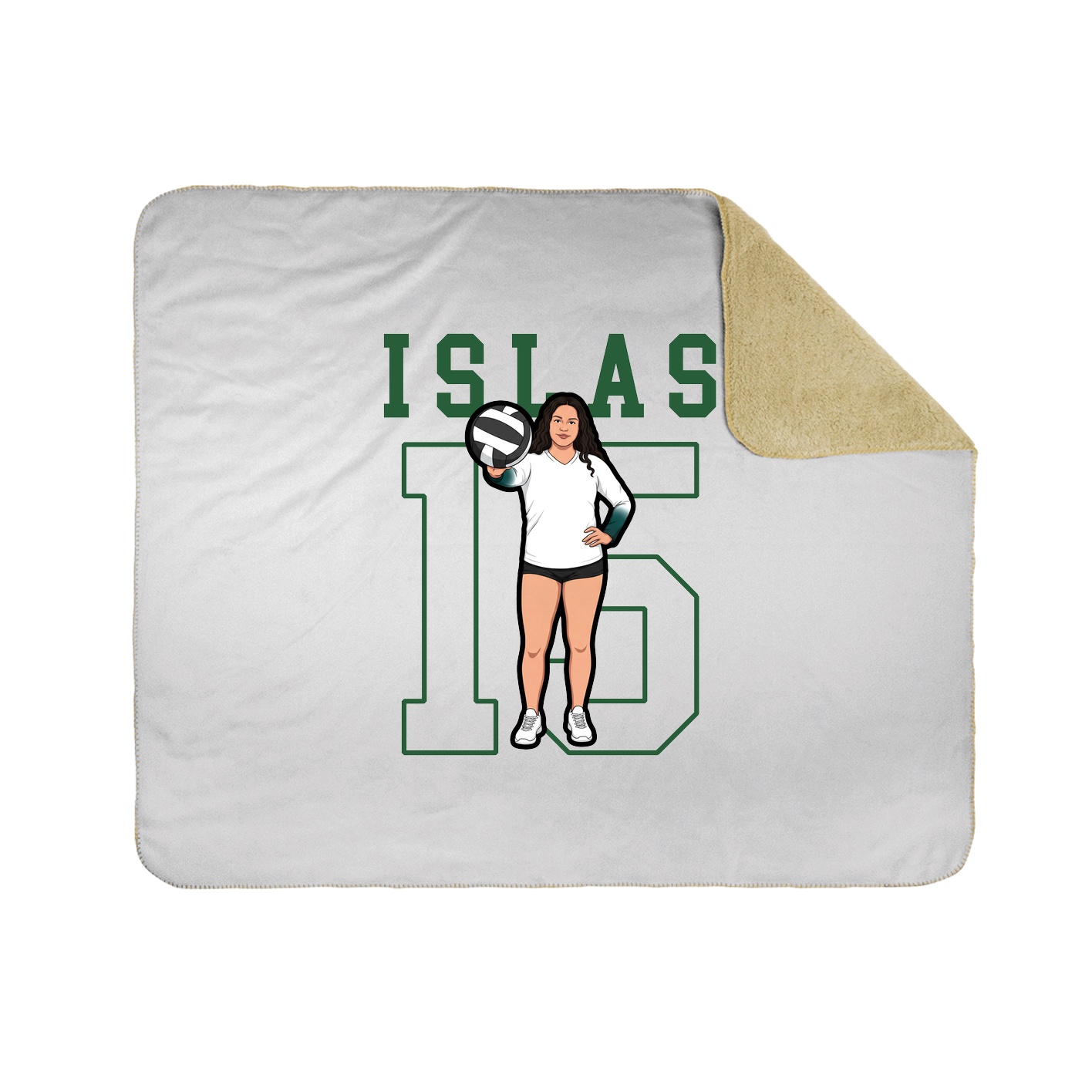 Throw Blanket — Shirsey in White