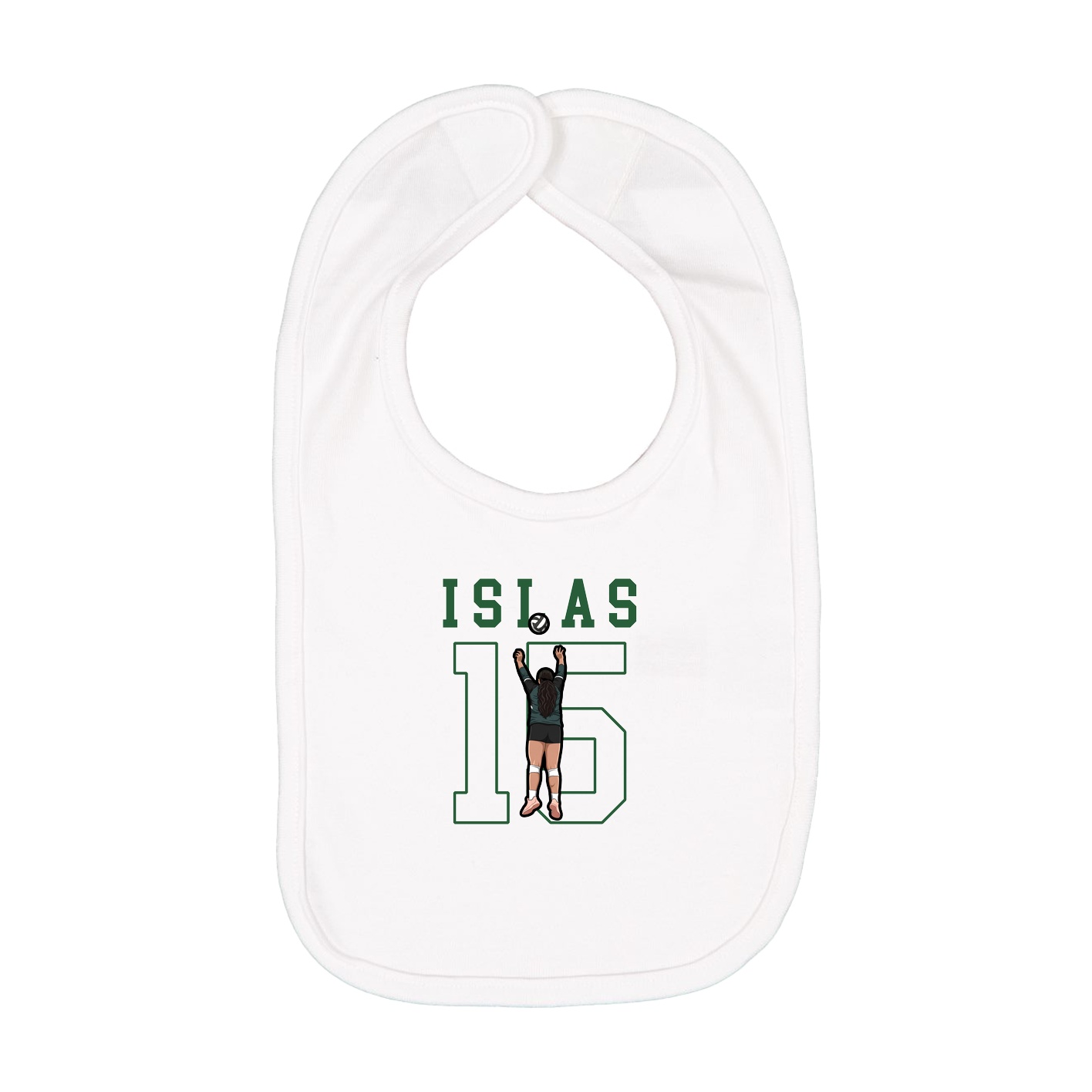Infant Bib — Shirsey in White