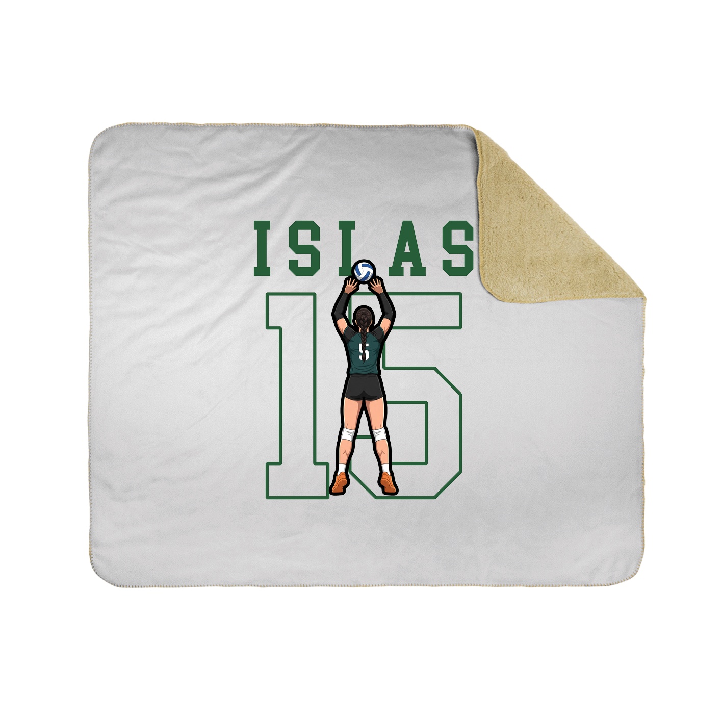 Throw Blanket — Shirsey in White