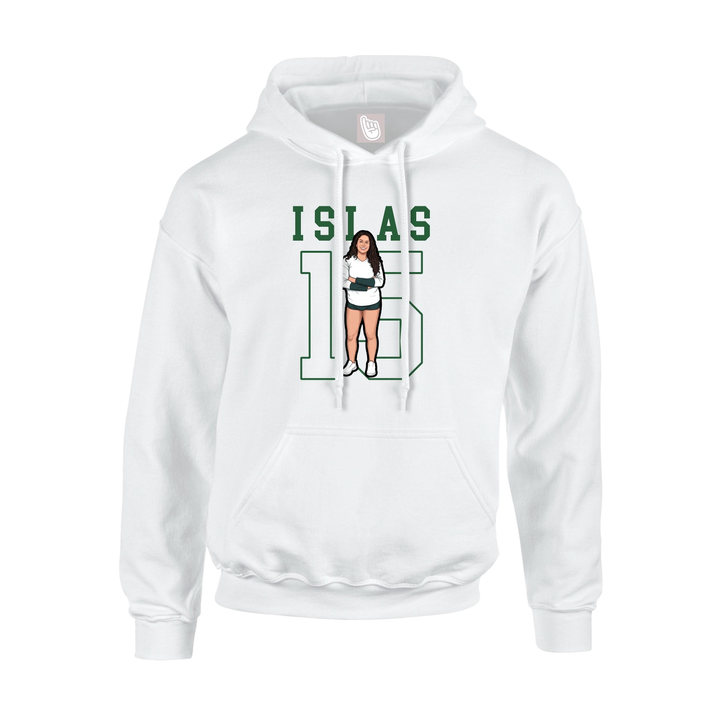 Hoodie — Shirsey in White