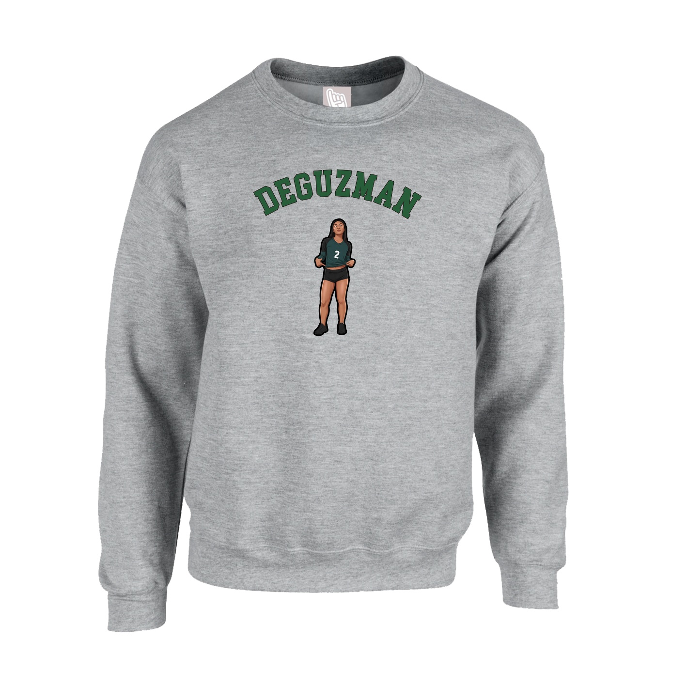 Fleece Crew — Shirsey Arch in Grey