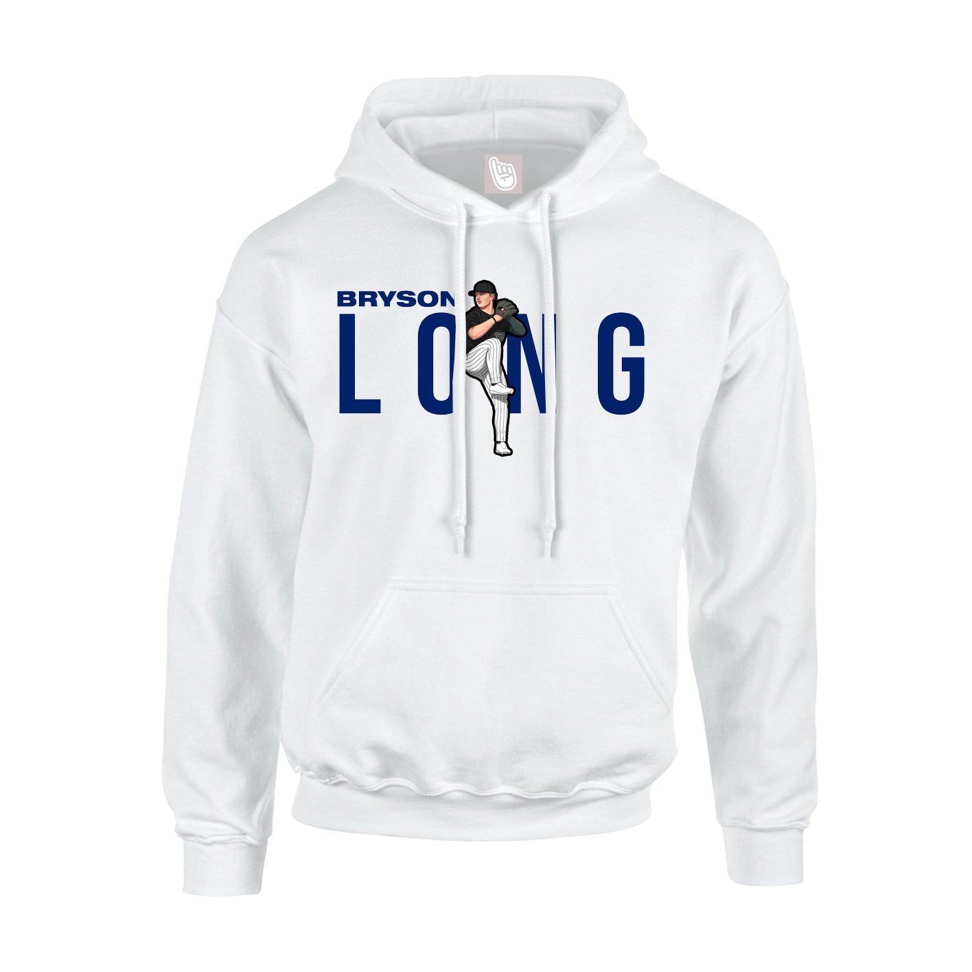 Youth Hoodie — Player Name in White