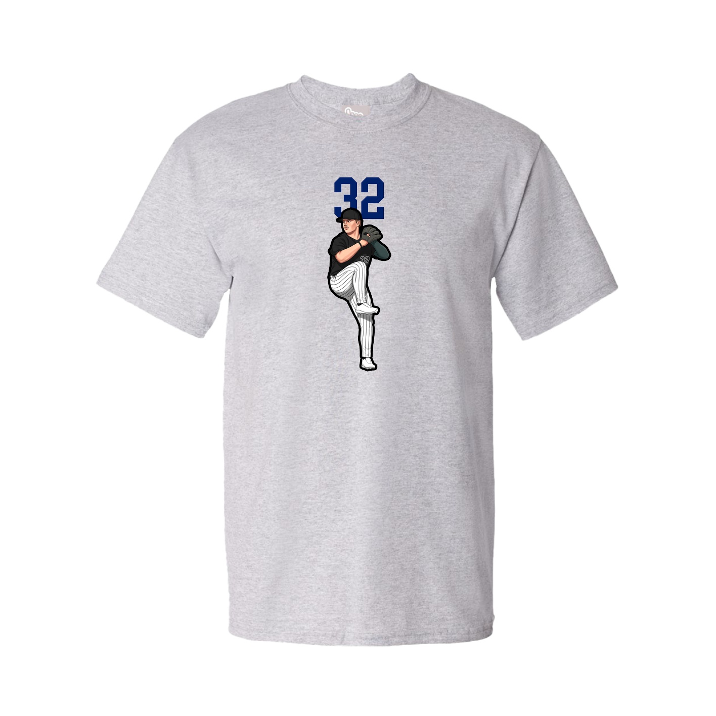 Youth Tee — Number Top in Grey