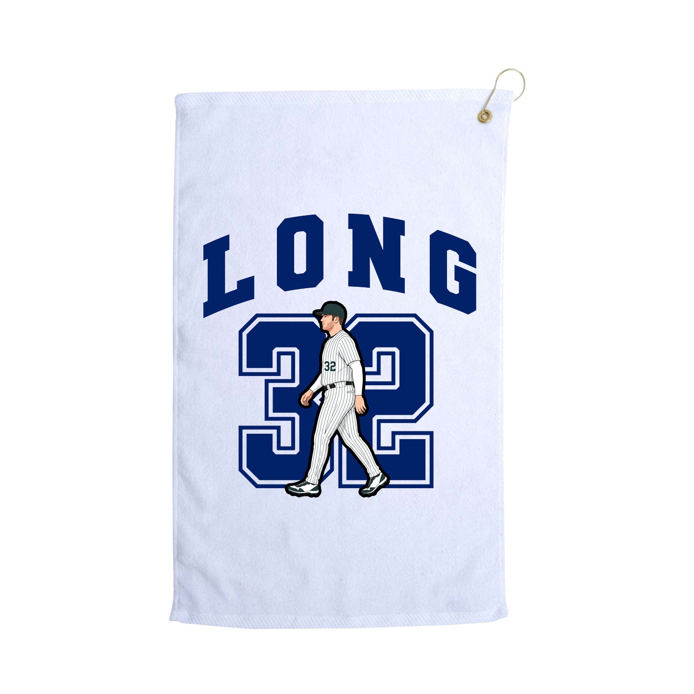 Golf Towel — Number in White