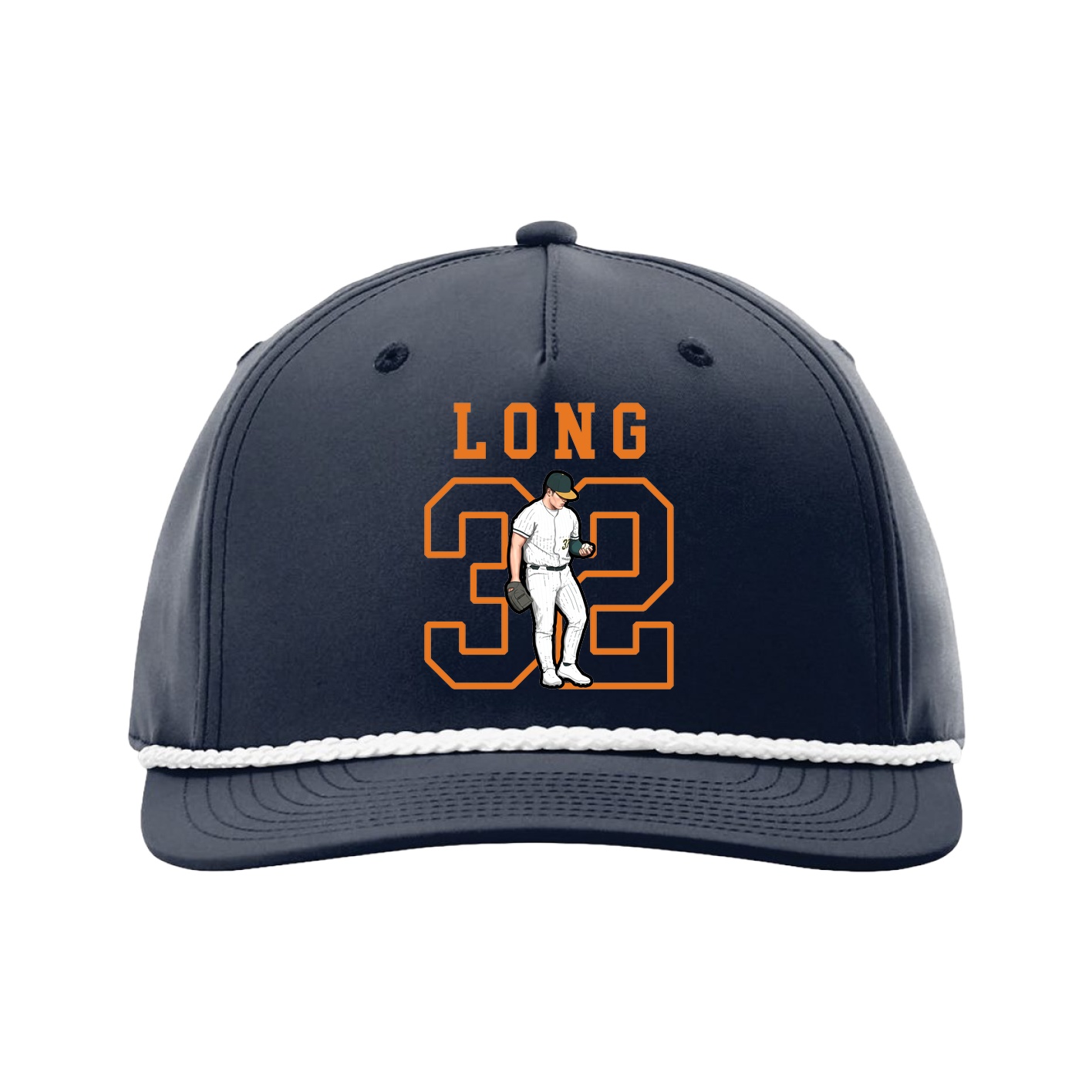 Five-Panel Classic Rope Cap — Shirsey in Navy