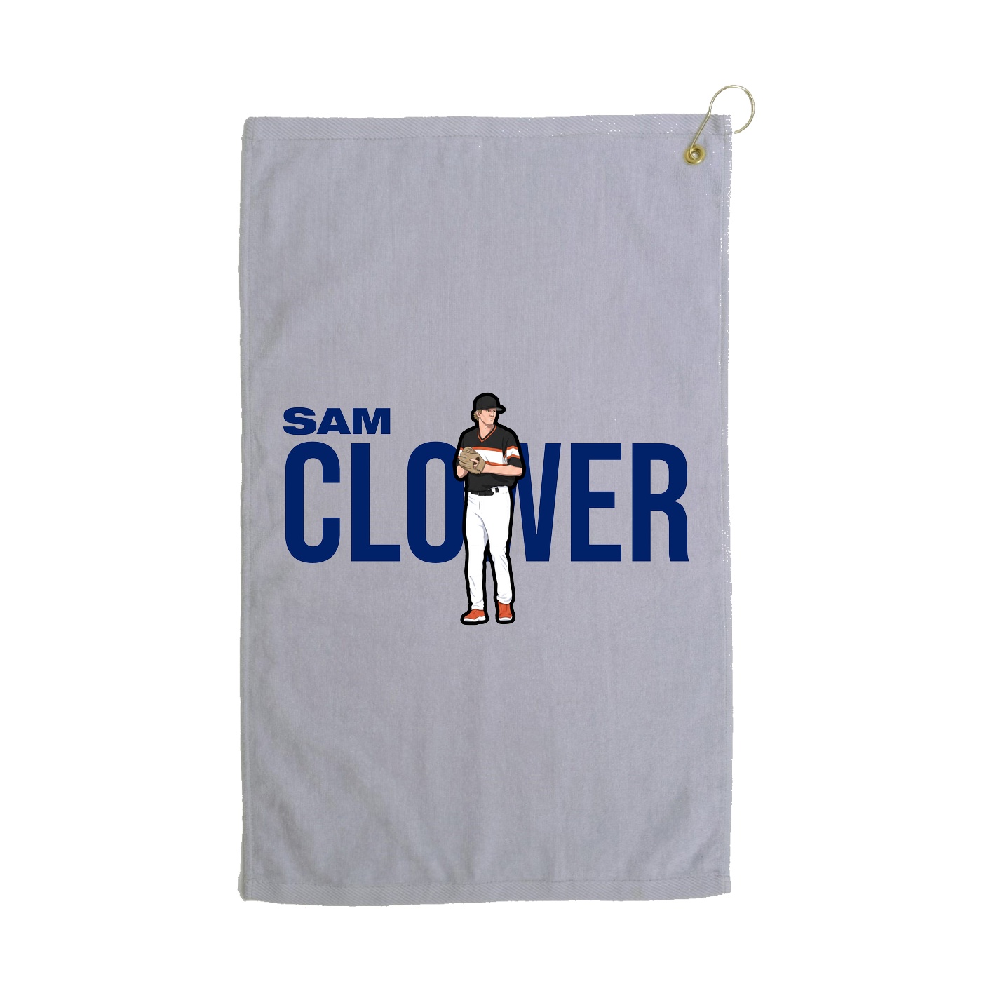 Golf Towel — Player Name in Grey