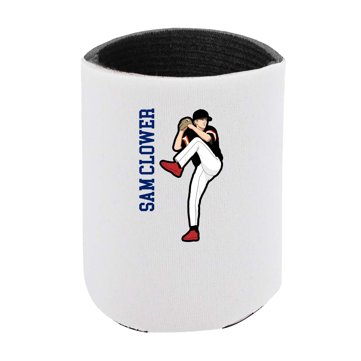Can Holder — Name Vertical in White