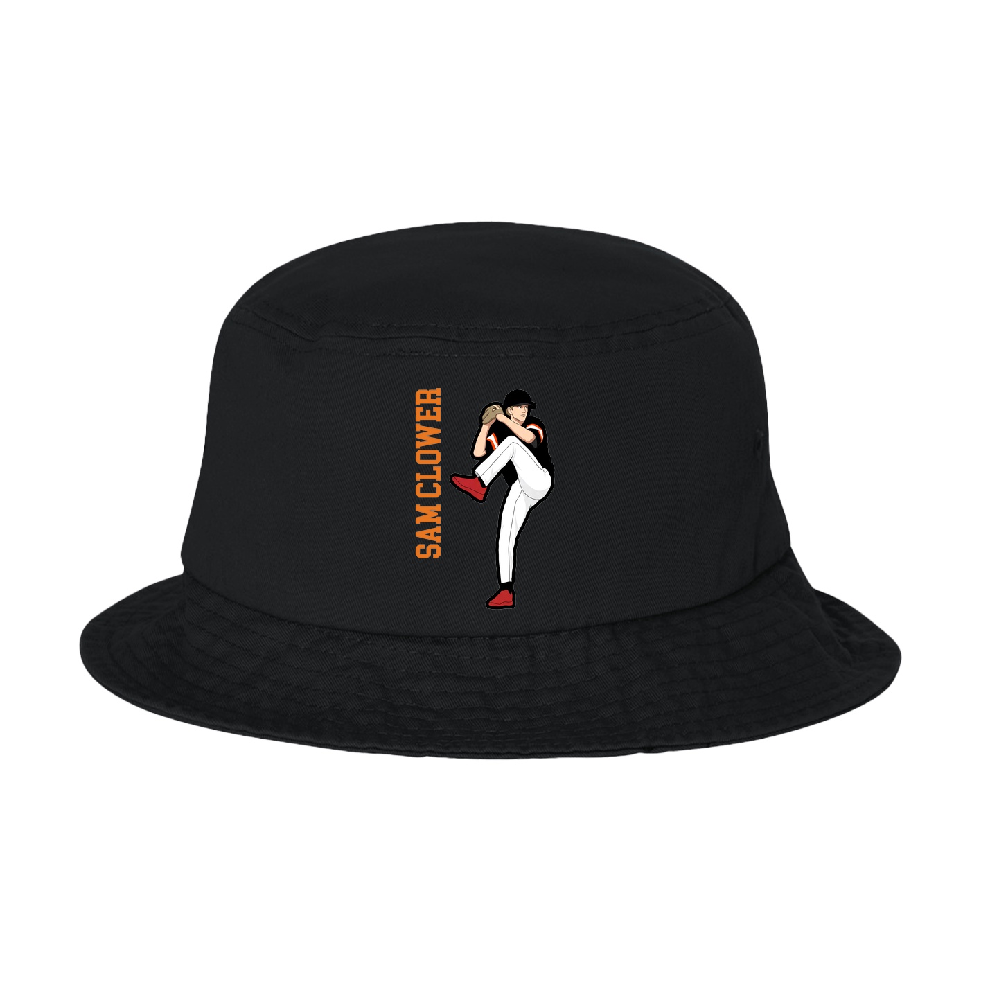 Bucket Cap — Name Vertical in Black