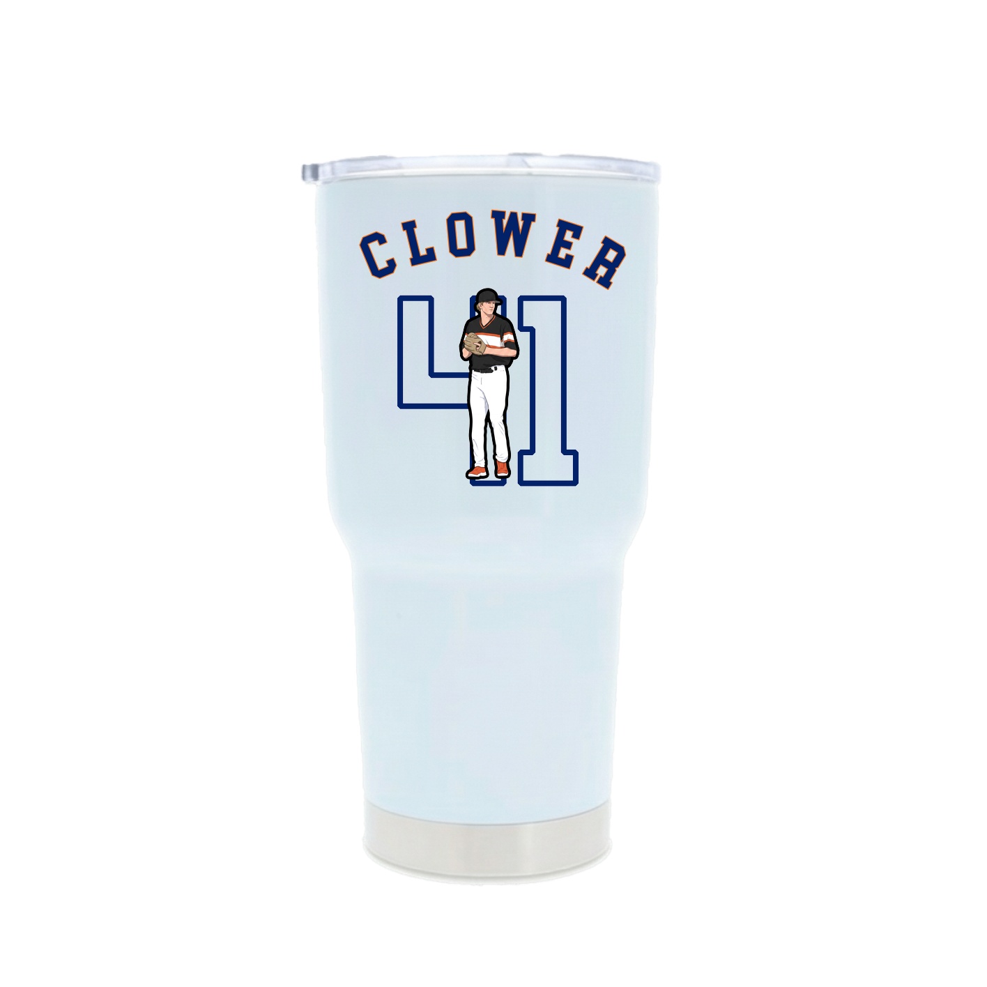 30oz Stainless Steel Tumbler — Shirsey Arch in White