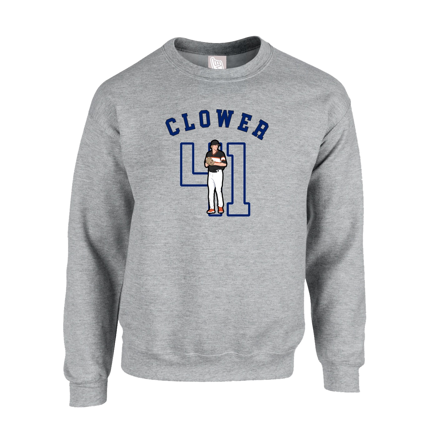 Fleece Crew — Shirsey Arch in Grey