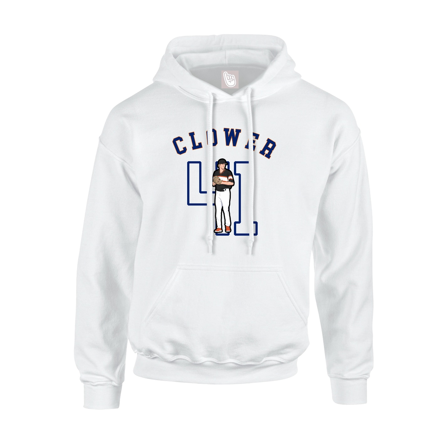 Youth Hoodie — Shirsey Arch in White