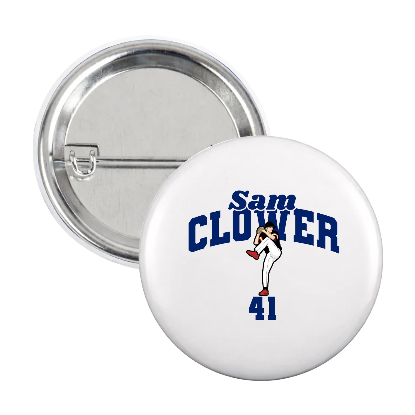 Game Day Button — Signature Arch in White
