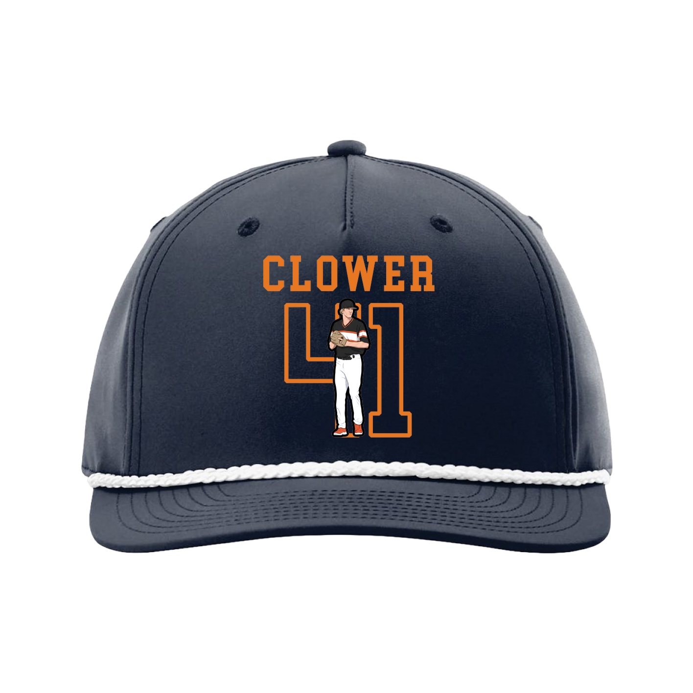 Five-Panel Classic Rope Cap — Shirsey in Navy