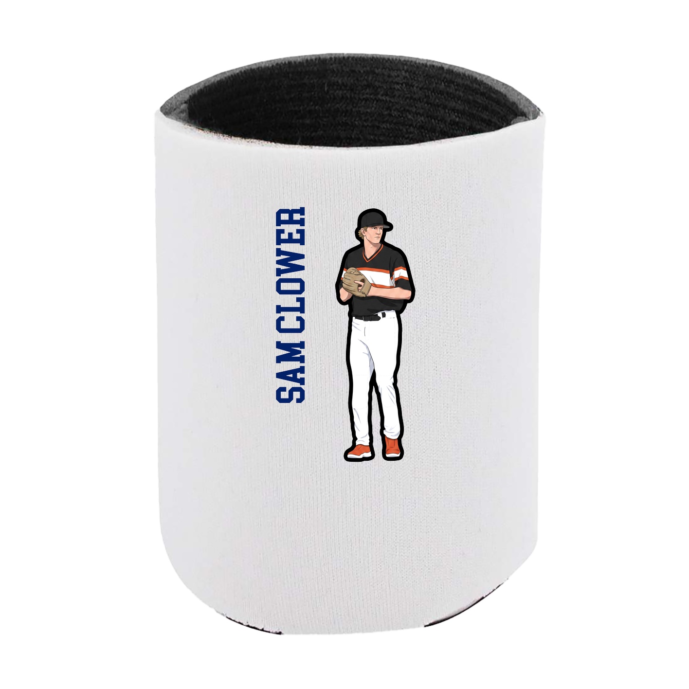 Can Holder — Name Vertical in White
