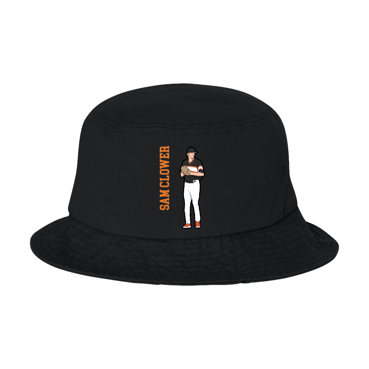 Bucket Cap — Name Vertical in Black