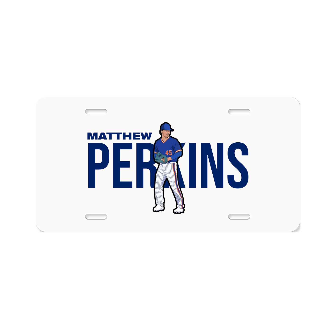 License Plate — Player Name in Classic