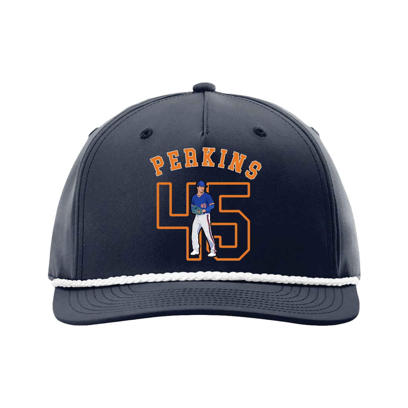 Five-Panel Classic Rope Cap — Shirsey Arch in Navy