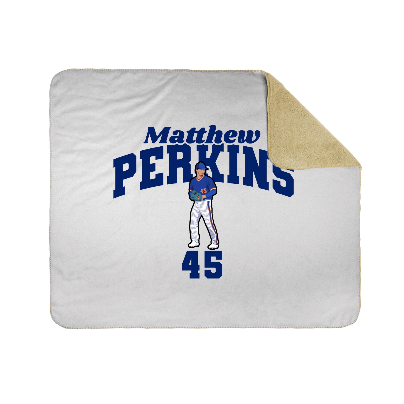 Throw Blanket — Signature Arch in White
