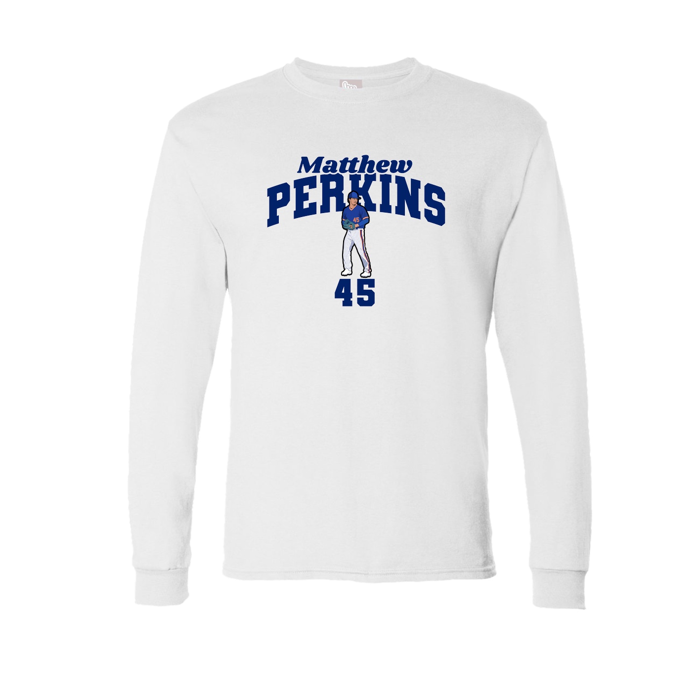 Long Sleeve Tee — Signature Arch in White