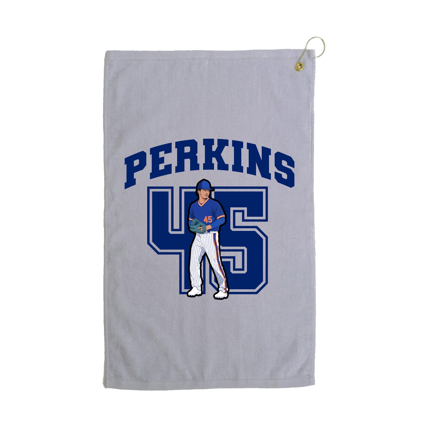 Golf Towel — Number in Grey