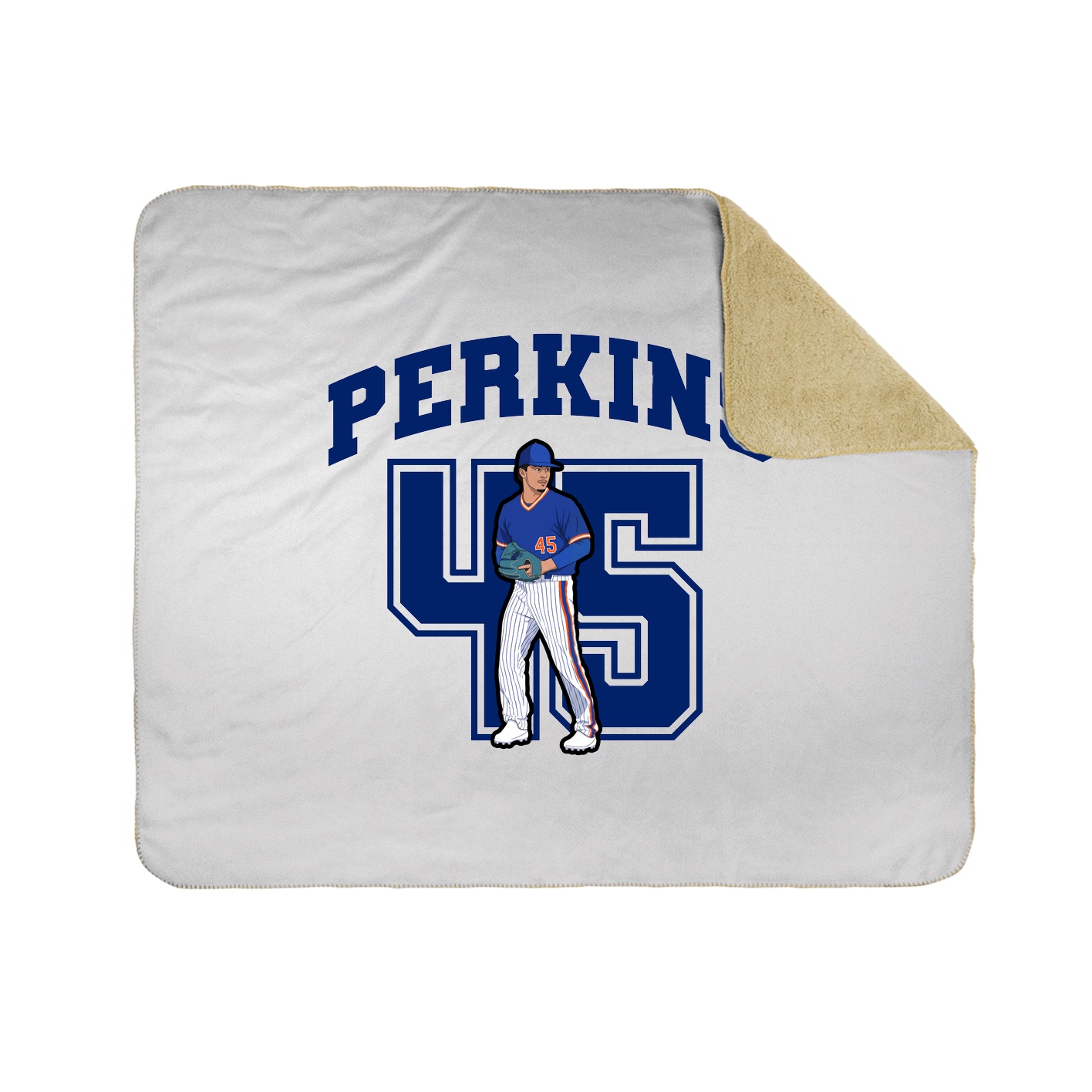 Throw Blanket — Number in White