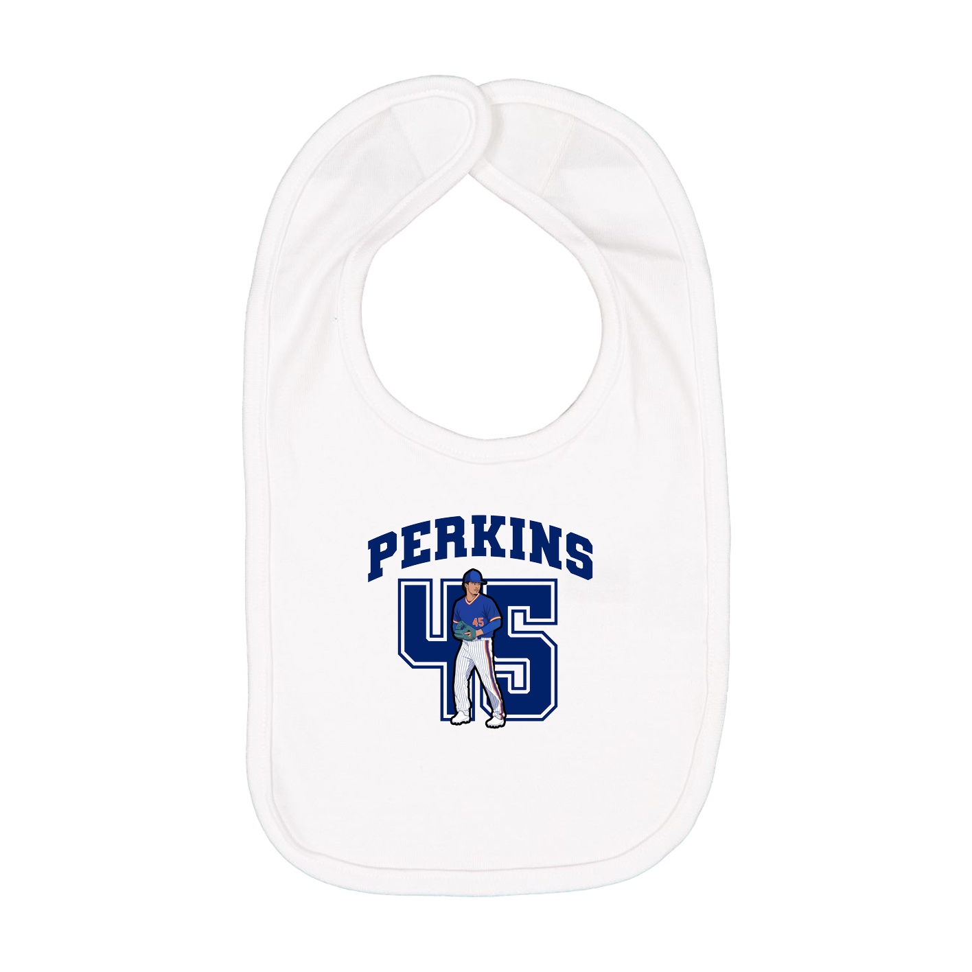 Infant Bib — Number in White