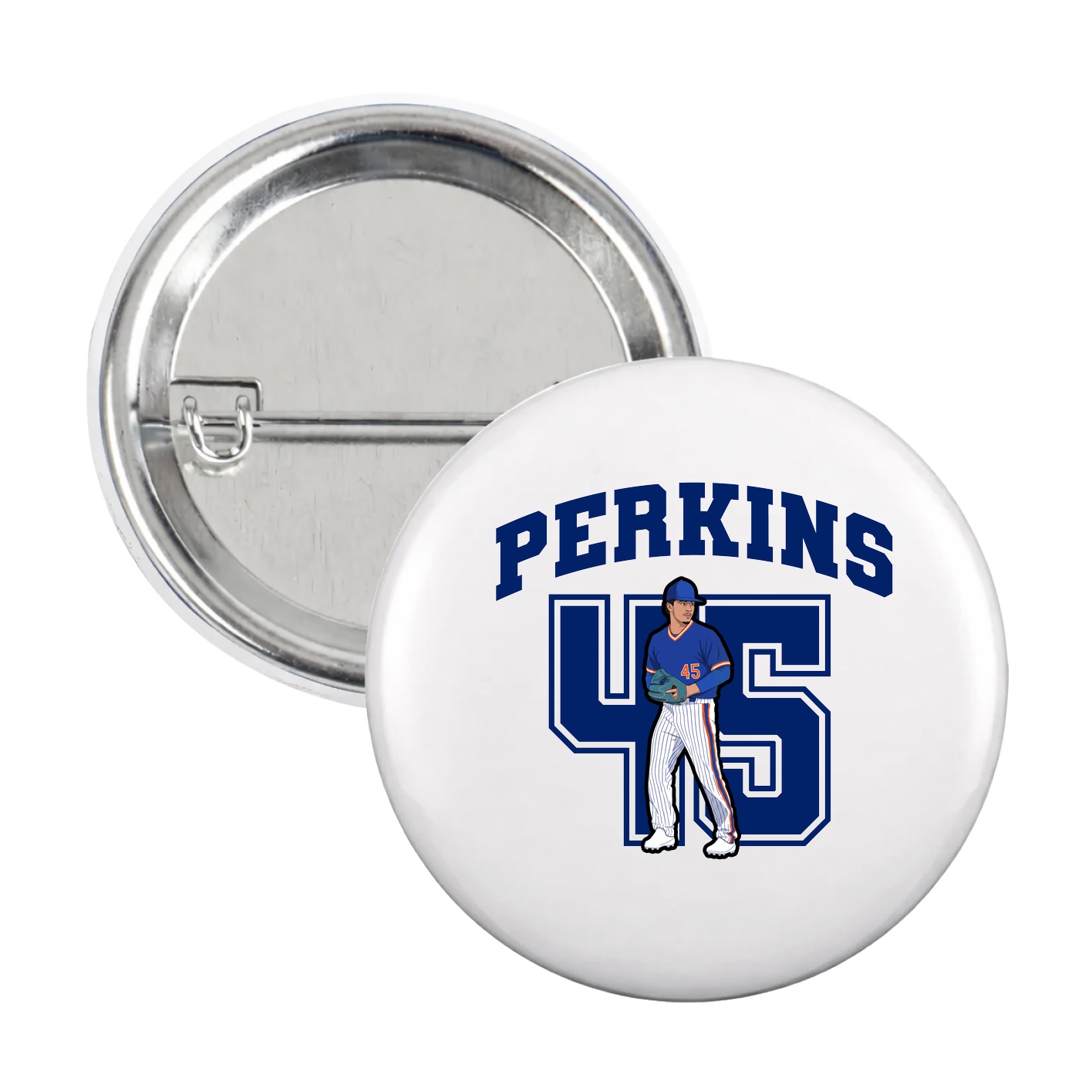 Game Day Button — Number in White