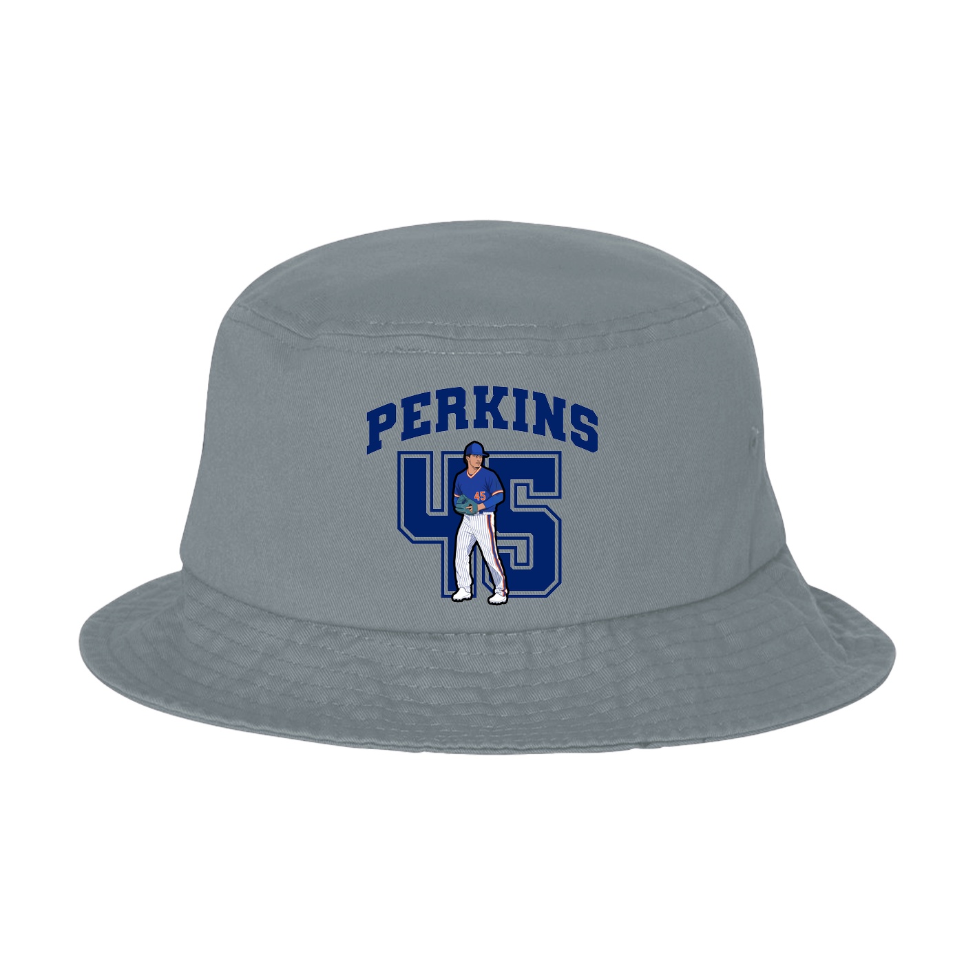 Bucket Cap — Number in Grey