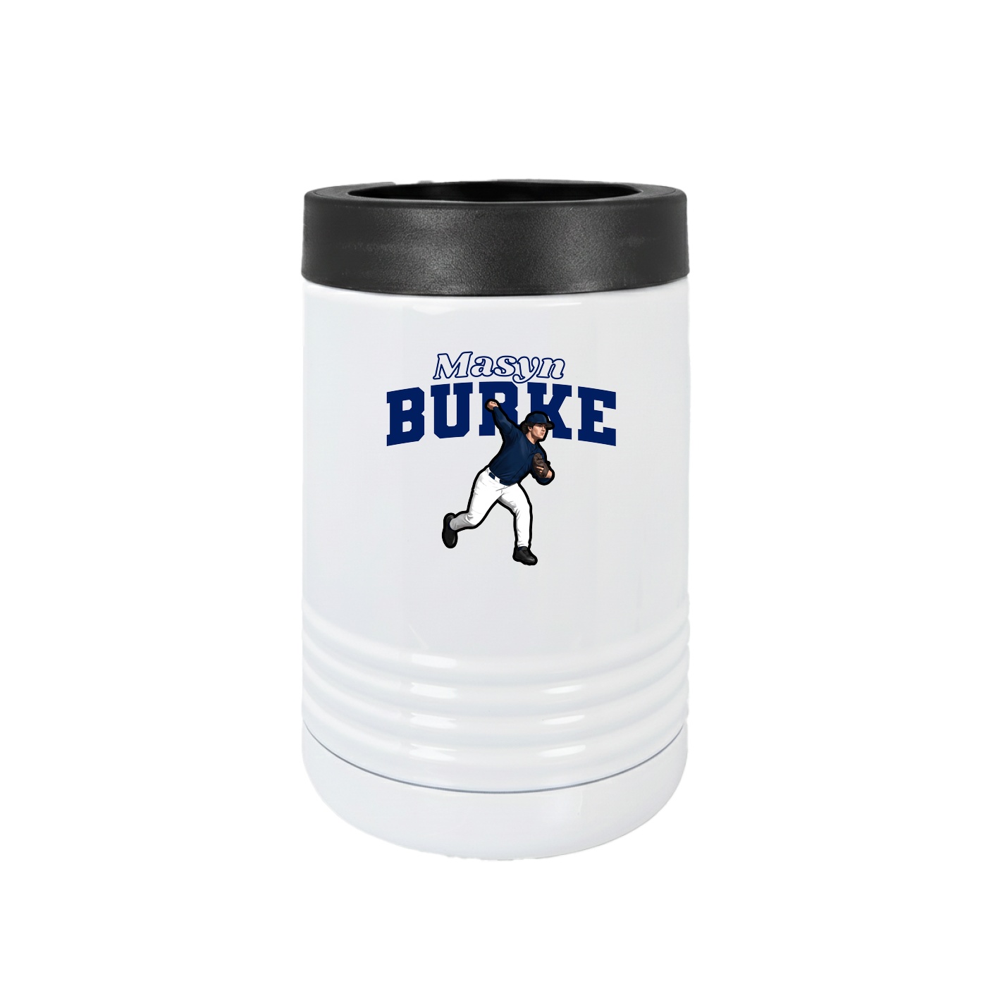 Beverage Holder — Name Arch in White