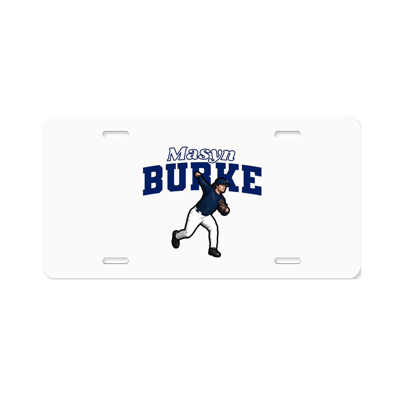License Plate — Name Arch in Classic