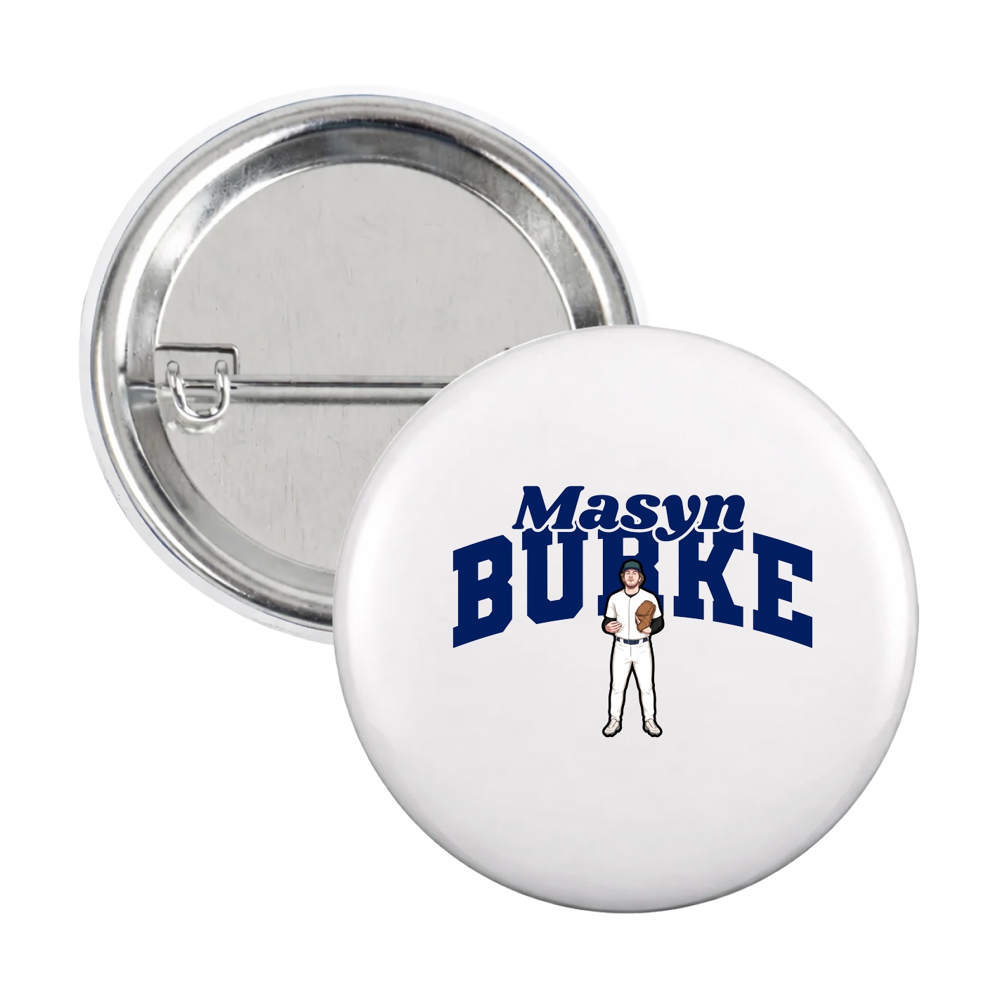 Game Day Button — Signature Arch in White