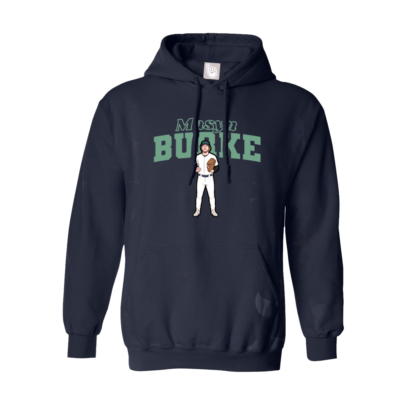 Hoodie — Name Arch in Navy