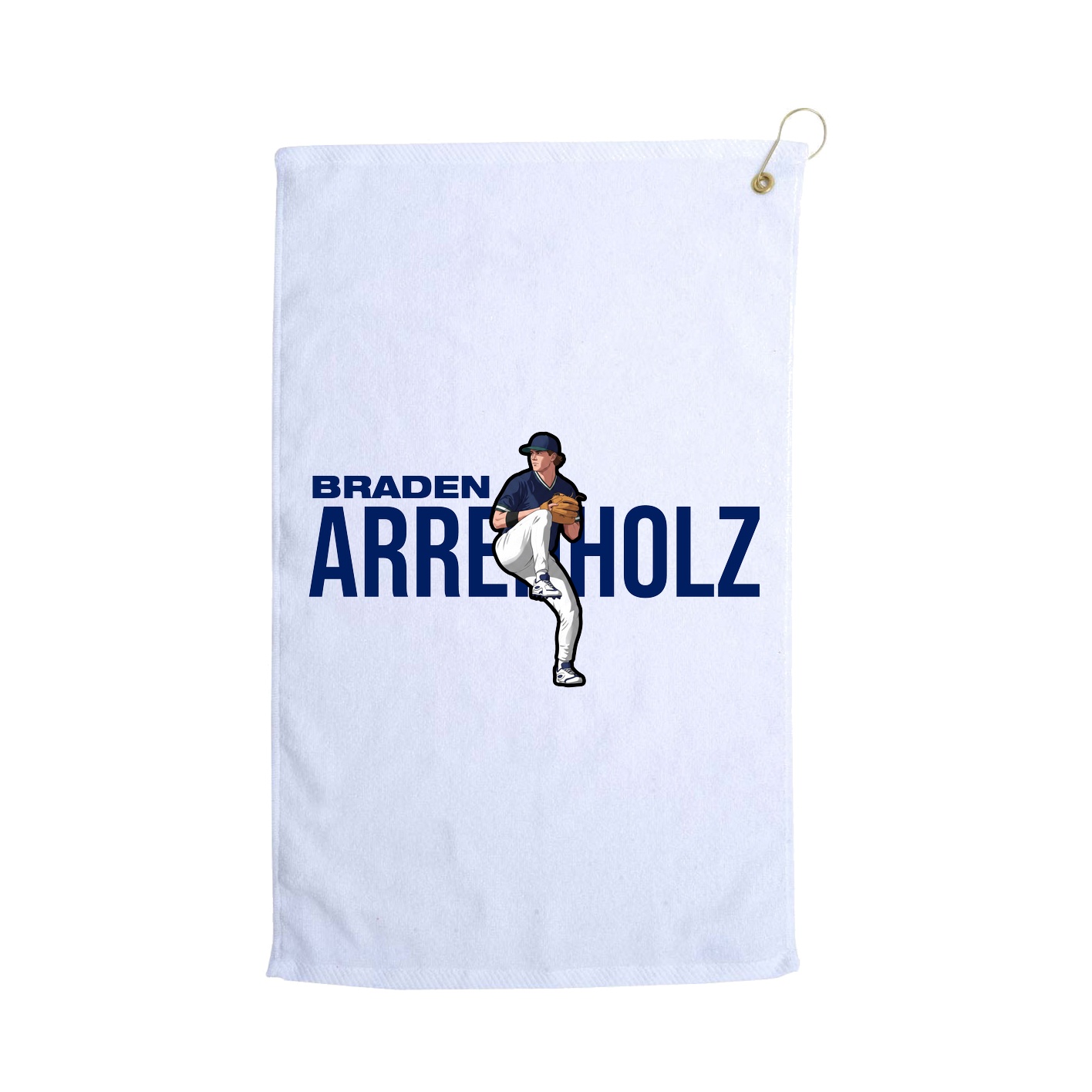 Golf Towel — Player Name in White
