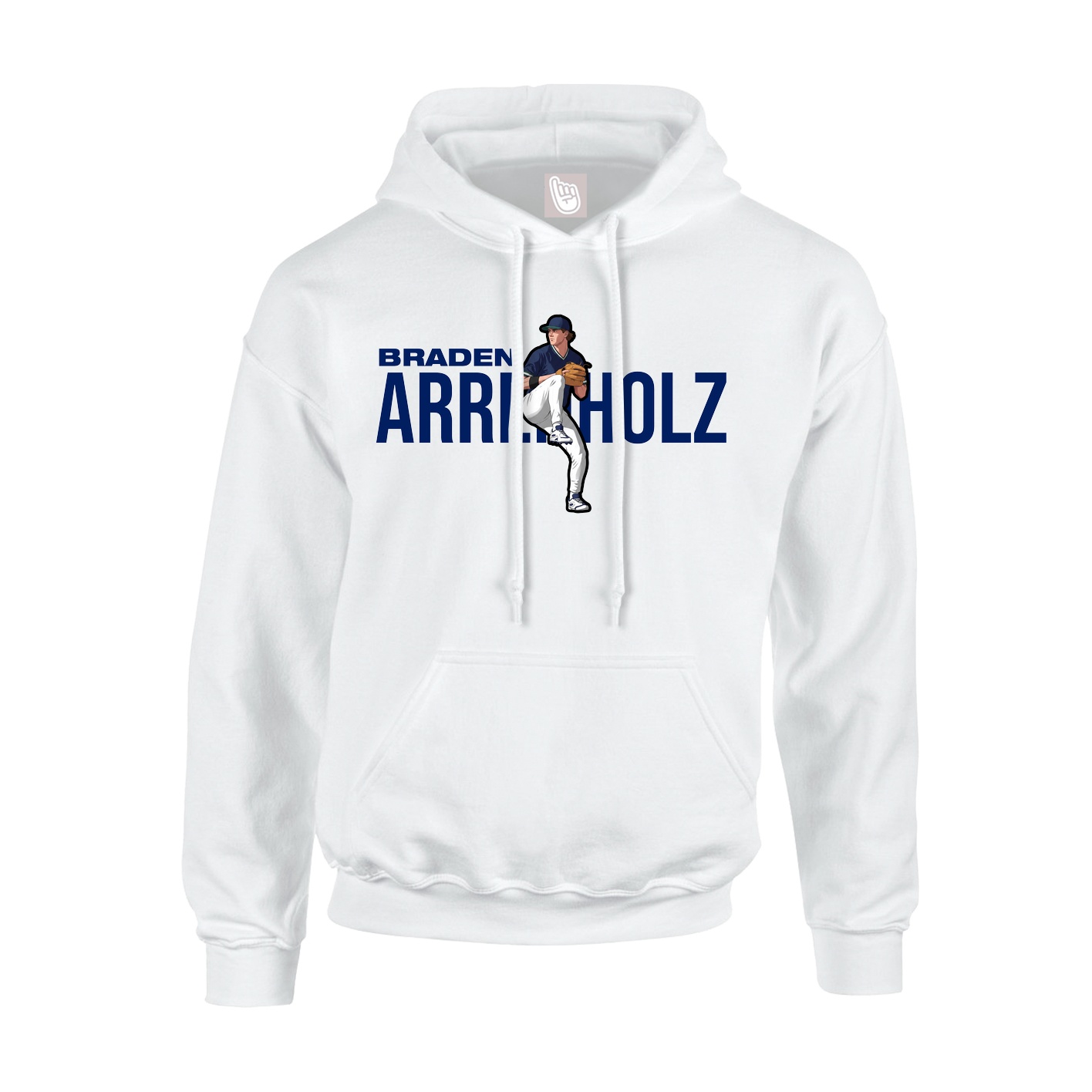 Hoodie — Player Name in White