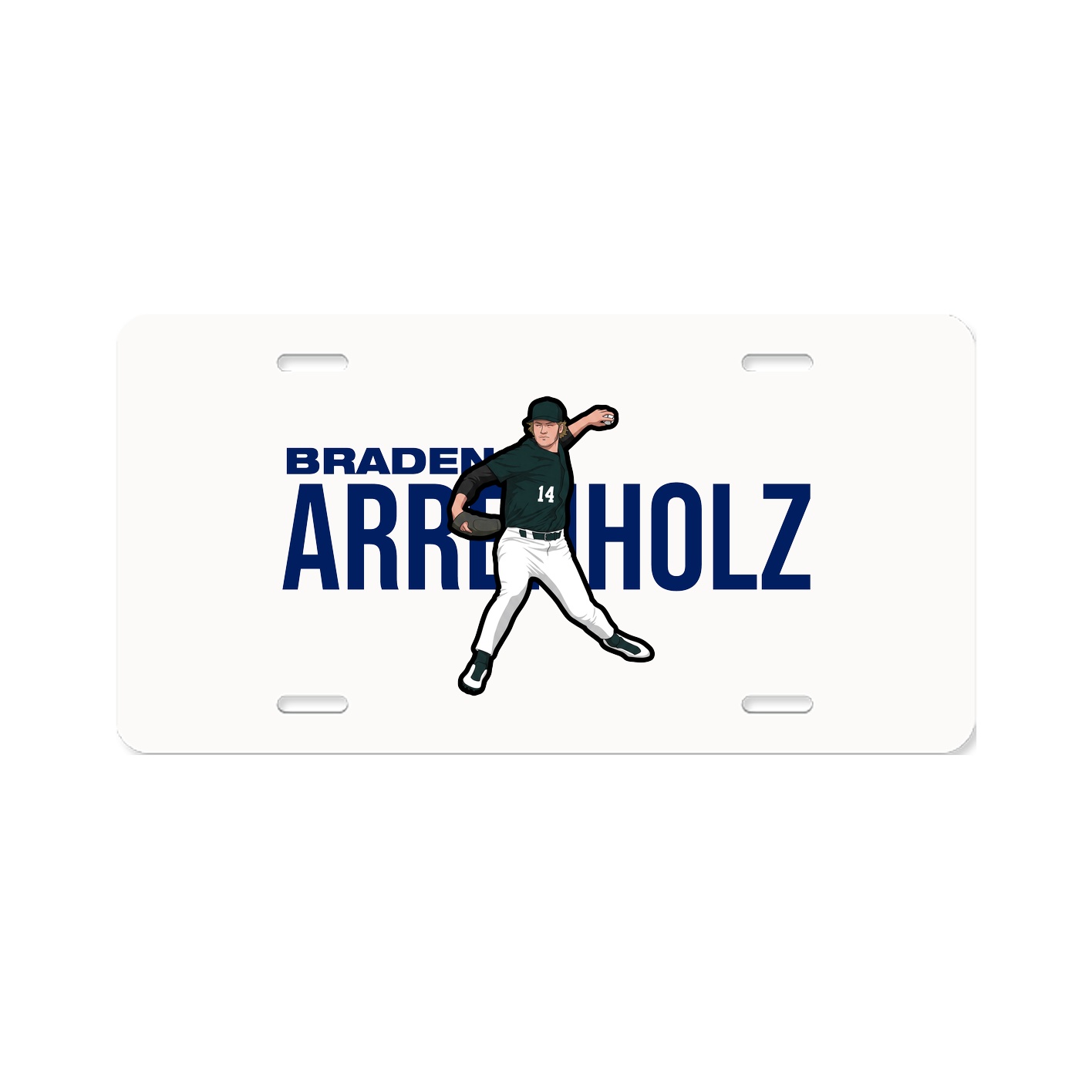 License Plate — Player Name in Classic
