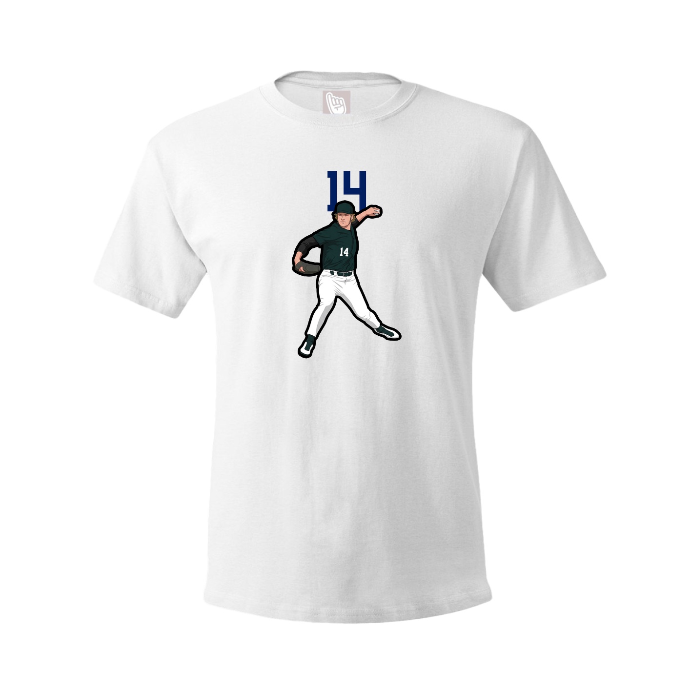 Tee — Number Top in White