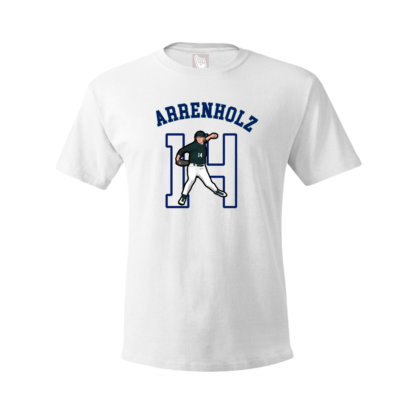 Youth Tee — Shirsey Arch in White