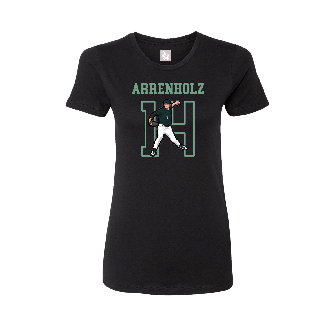 Fitted Women's Tee — Shirsey in Black