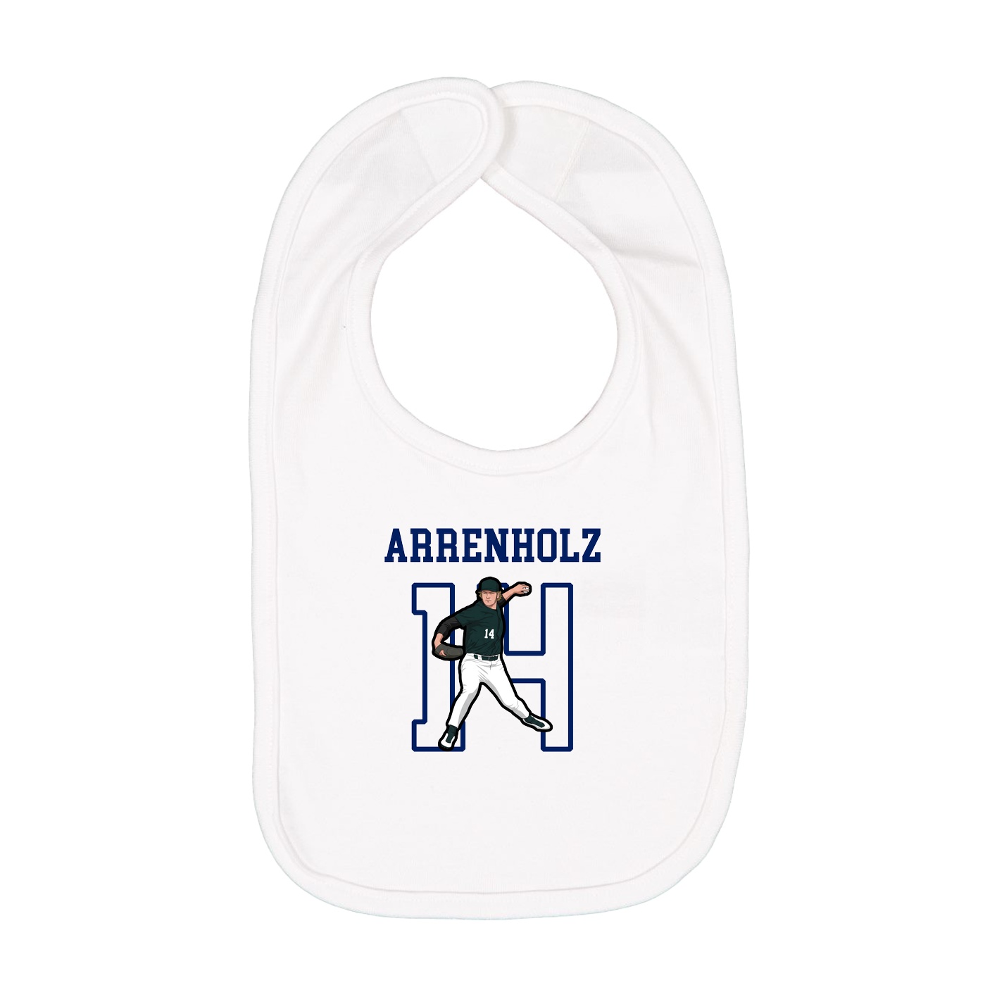Infant Bib — Shirsey in White