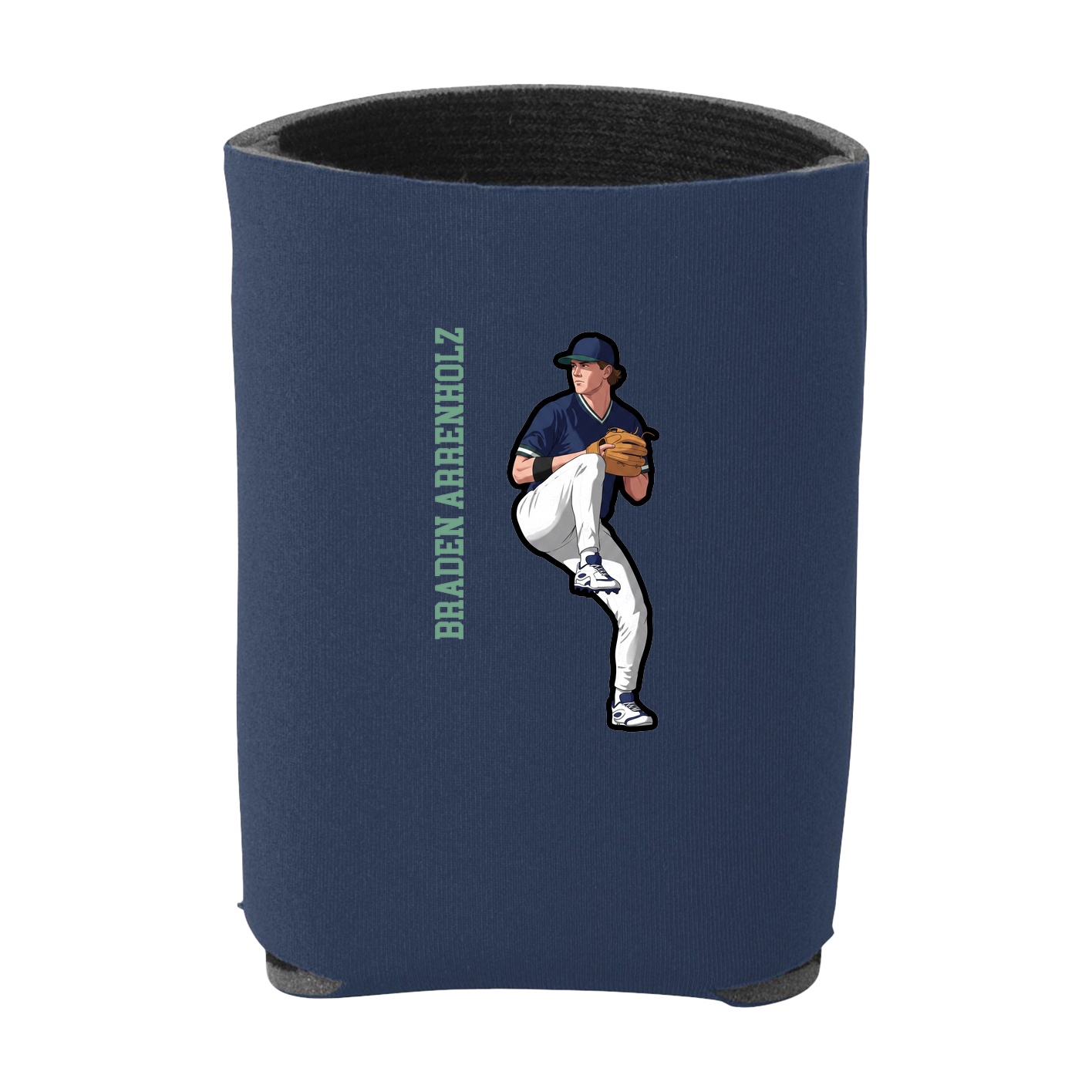 Can Holder — Name Vertical in Navy
