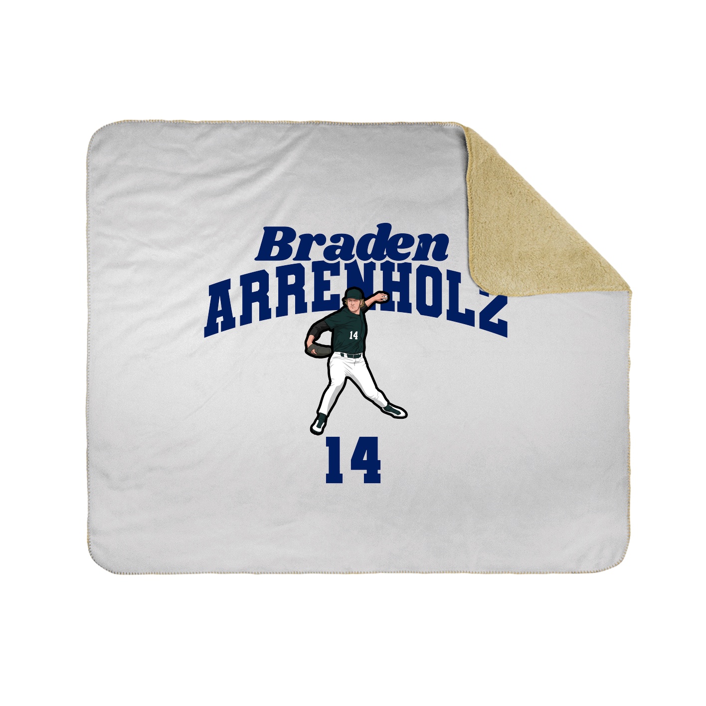 Throw Blanket — Signature Arch in White