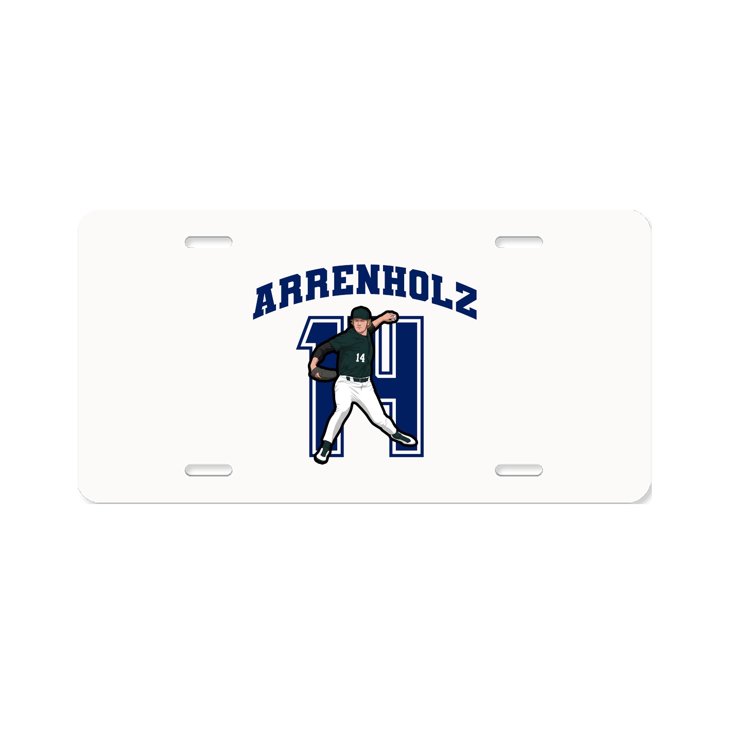 License Plate — Number in Classic