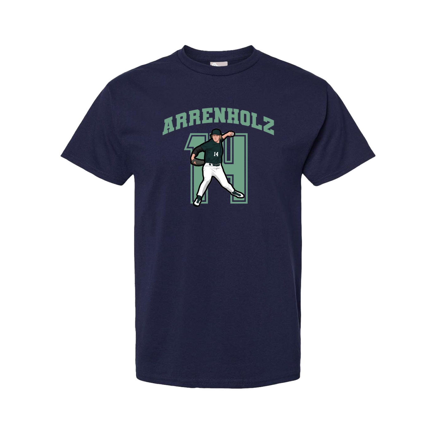 Tee — Number in Navy
