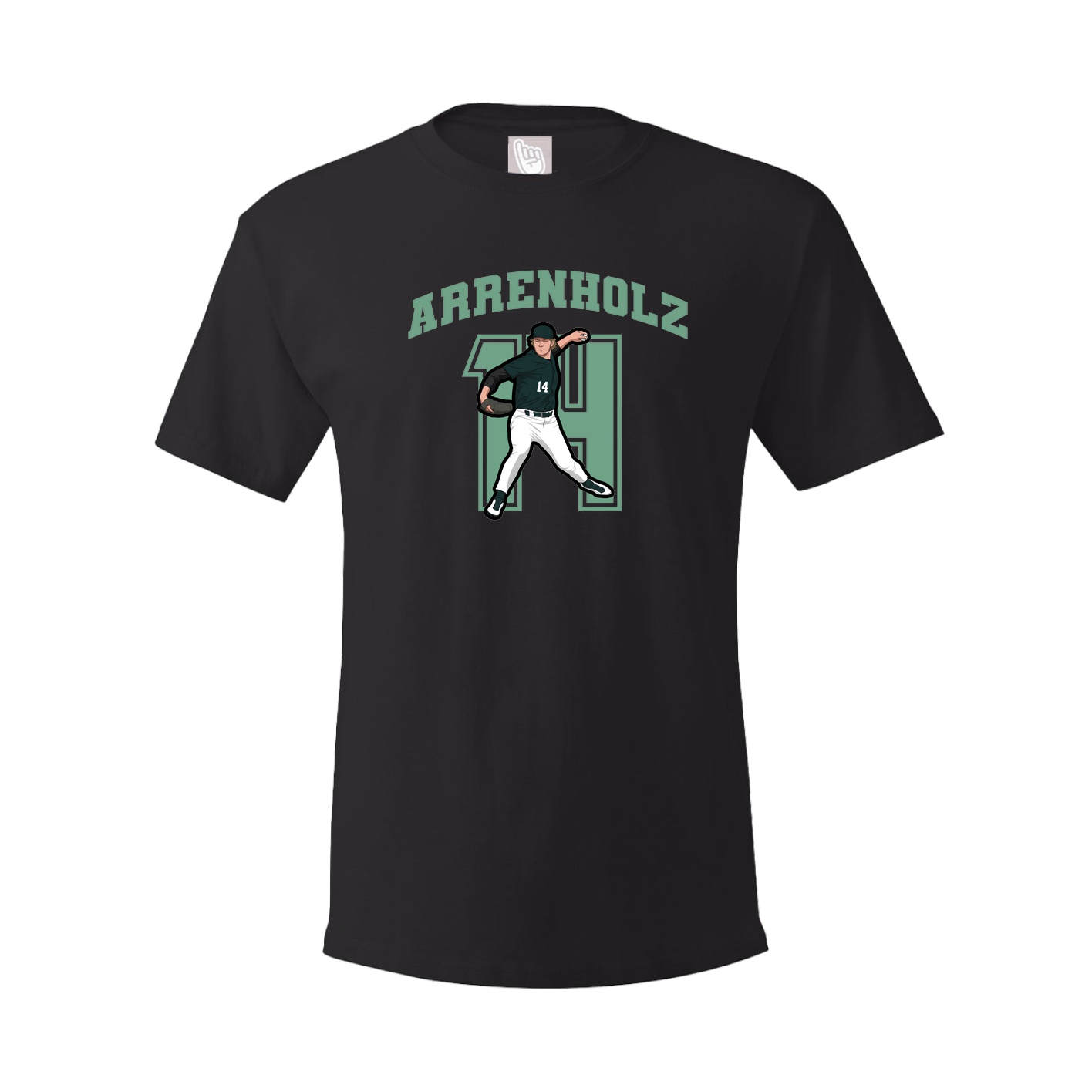 Youth Tee — Number in Black